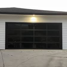 gl garage door alumi black