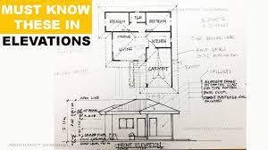how to draw architectural elevations