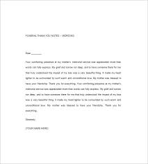 Funeral Thank You Note 8 Free Word Excel Pdf Format