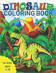 Printable dinosaur prehistoric scene dinosaurs and woolly mammoth coloring page. Dinosaur Coloring Book For Kids Great Gift For Boys Girls Ages 4 8 Coloring Two Hoots 9781090454676 Amazon Com Books