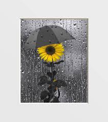 bathroom yellow gray pictures sunflower