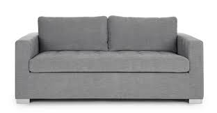 dawn gray fabric 3 seater sofa bed