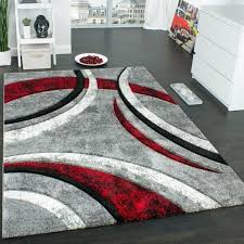 angelo grey red rug ebay