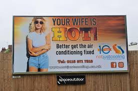 Buy air conditioning posters designed by millions of artists and iconic brands from all over the world. Air Conditioning Billboard With Your Wife Is Hot Slogan Sparks Heated Debate London Evening Standard Evening Standard