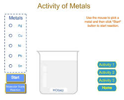 Reactivity With Metals And Hydrochloric Acid Computer