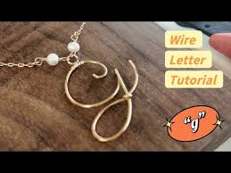 how to make wire letters g diy