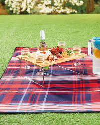 portable picnic wine table