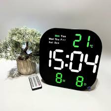 Buy Digital Alarm Clock White Green Usb