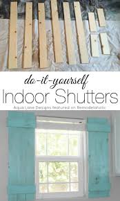 diy interior window shutters for under