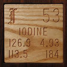 element iodine in the periodic table