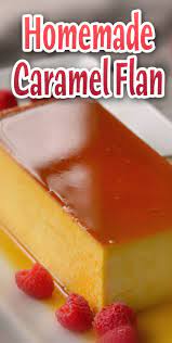 homemade caramel flan