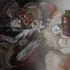 Swiftpaw and Lostface by me(nsfw because gore) : rWarriorCats