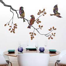 Tree Branch Decal And Bird Wall Decals