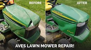 john deere lawn mower hood repair with