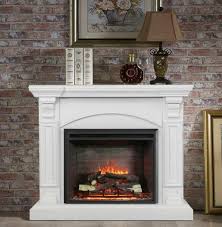 White 2000w Electric Fireplace Mantel