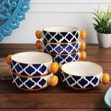 White Ceramic Soup Bowl
