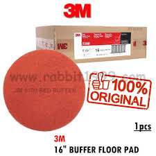 red pad buffing floor 3m floor pad