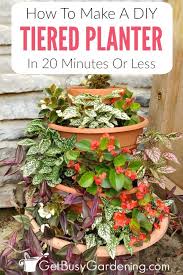How To Make An Easy Diy Tiered Planter