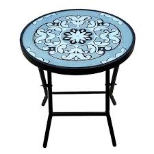 Round Metal 19 3 In Outdoor Side Table