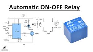 Use the momentary switch with a latching relay. Automatic On Off Relay Circuit