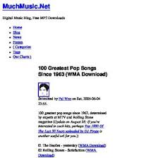 100 Greatest Pop Songs Since 1963 Wma Download _ Muchmusic