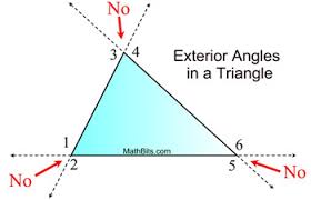 exterior angles in a triangle
