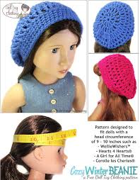 I love crocheting doll clothes. Doll Tag Clothing Free Cozy Winter Beanie Doll Clothes Crochet Pattern 13 To 16 Inch Dolls Pixie Faire
