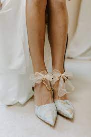Something Bleu Elvie Mules | Dusty blue weddings, Bridal shoes, Bride style