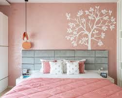 Pink Bedroom Wall Paint With A White