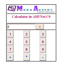 create simple calculator in asp net