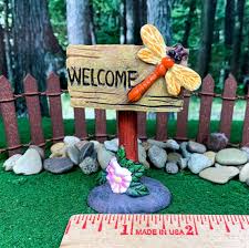 Fairy Garden Miniature Sign Cute