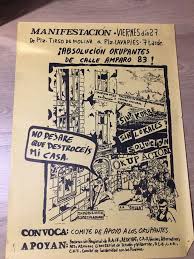 35 años de Amparo 83, la primera okupación política en Madrid y que duró  solo 11 días