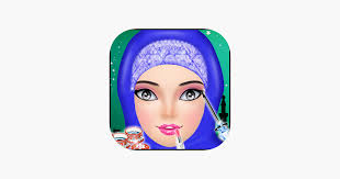 hijab makeup salon makeover game on the app