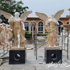 Life Size Marble Angel Garden Statue