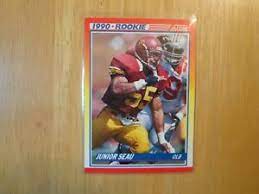 Customers also viewed these products. 1990 Score Junior Seau 302 Chargers Rookie Card Ebay