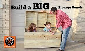 Build A Big Outdoor Storage Bench