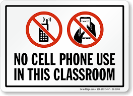 No Cell Phone Use In This Classroom Sign Ships Fast Sku
