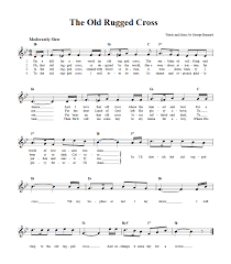 the old rugged cross c instrument sheet