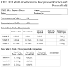 Stoichiometry of a Precipitation Reaction: Lab Abstract