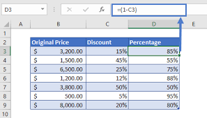 by percene in excel google sheets