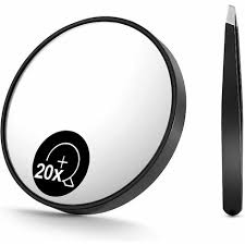 20x magnifying mirror and eyebrow