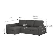 live it cozy sectional sofa bed with