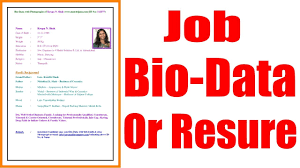Biodata format | biodata sample for job, how to write biodata? How To Make A Professional Biodata Or Resume For Job In Hindi Youtube