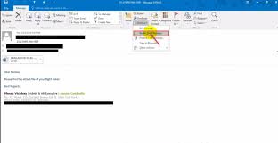 sent e mail in outlook 2016