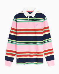 long sleeve knit polo pink 710865009001
