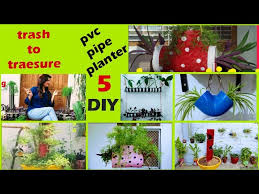 Make Amazing 5 Diy Pvc Pipe Planters In