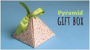 pyramid gift box tutorial diy gift