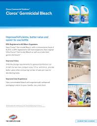 Clorox Commercial Solutions Clorox Germicidal Bleach Pages 1