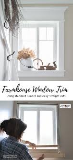 Make Easy Farmhouse Window Trim With