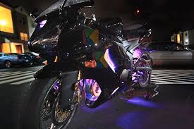 12pc Motorcycle Under Glow Smart Led Light Kit All Color Accent Glow Strip Light